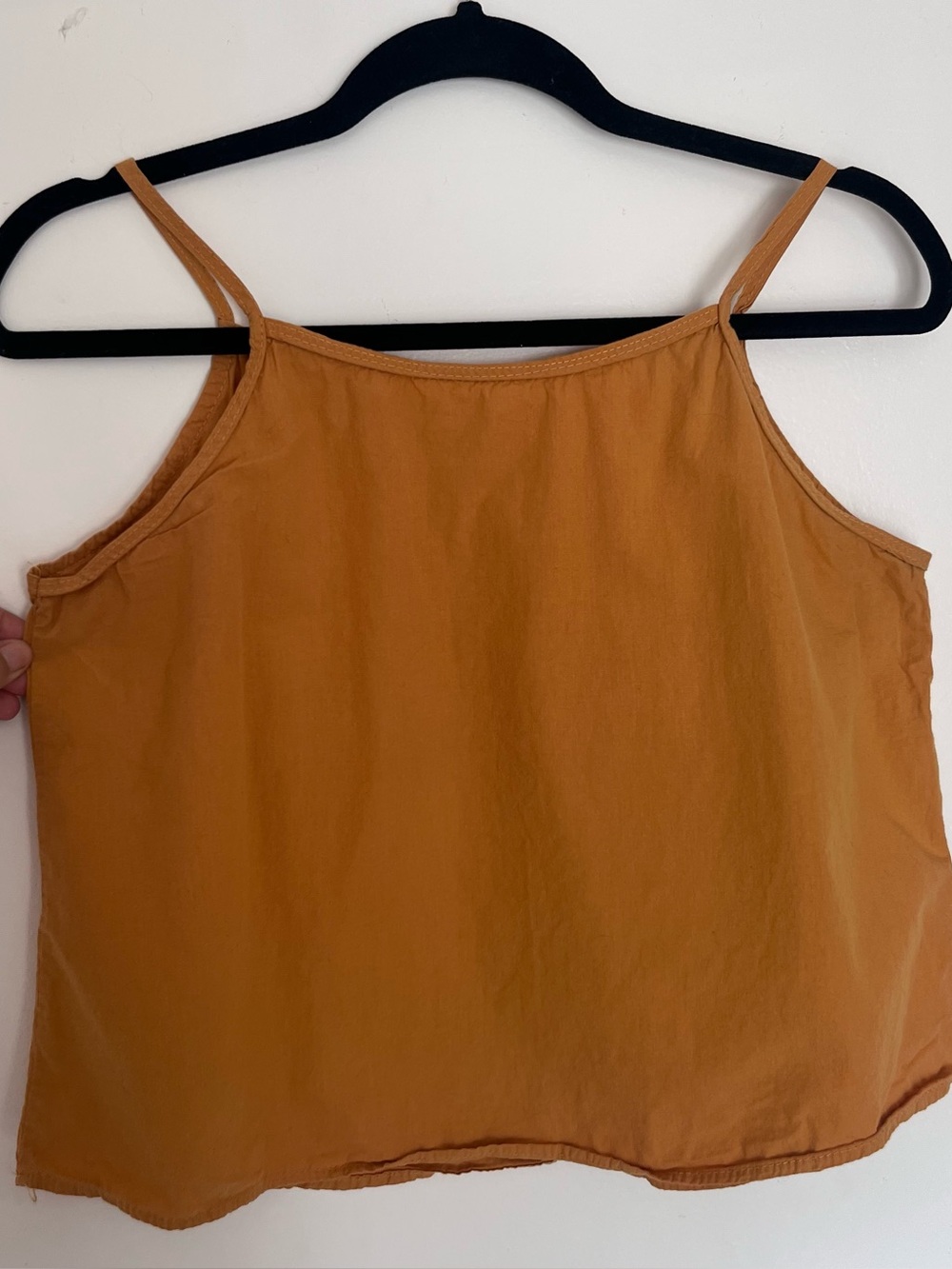 Sunshine yellow cropped high neck tank top